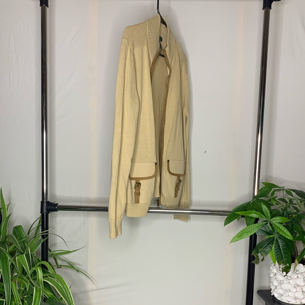 Ralph Lauren cardigan, lightweight & neutral color